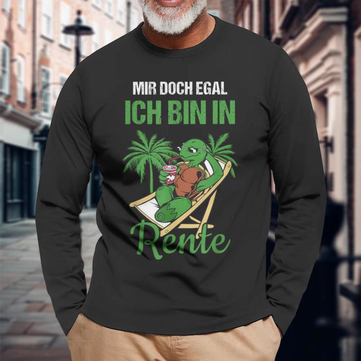 Rensionung Mir Doch Egal Ich Bin In Rente S Langarmshirts Geschenke für alte Männer