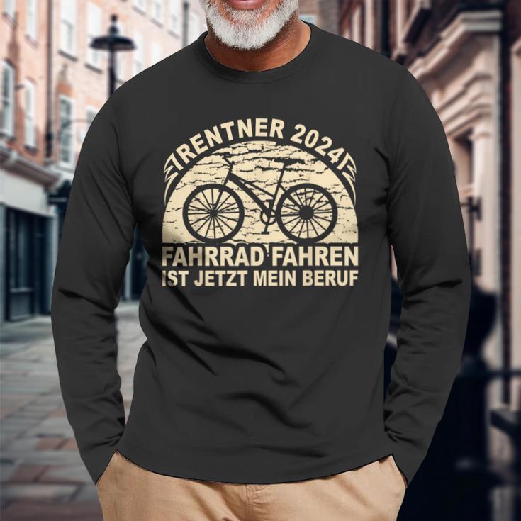 Rente 2024 Bicycle Langarmshirts Geschenke für alte Männer