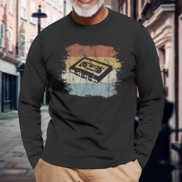 Retro Style Oldschool Tape Cassetteintage Mixtape Langarmshirts Geschenke für alte Männer