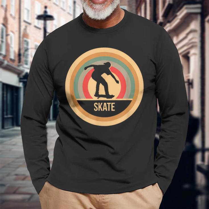 Retrointage Skating Skater Langarmshirts Geschenke für alte Männer