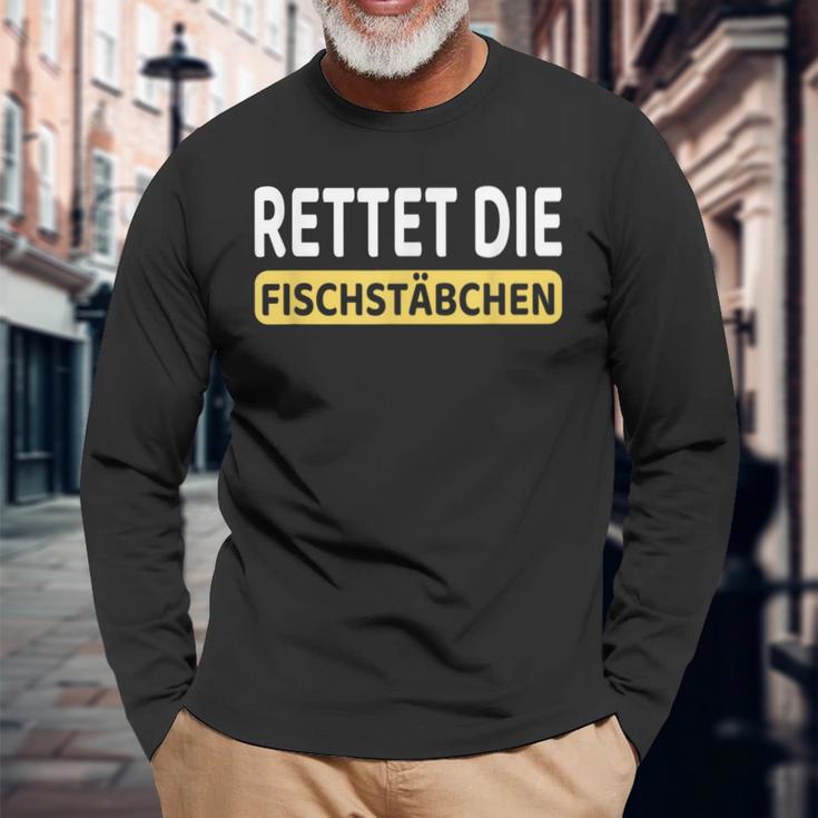 Rettet Die Fischwanden I Koch I Catering Langarmshirts Geschenke für alte Männer