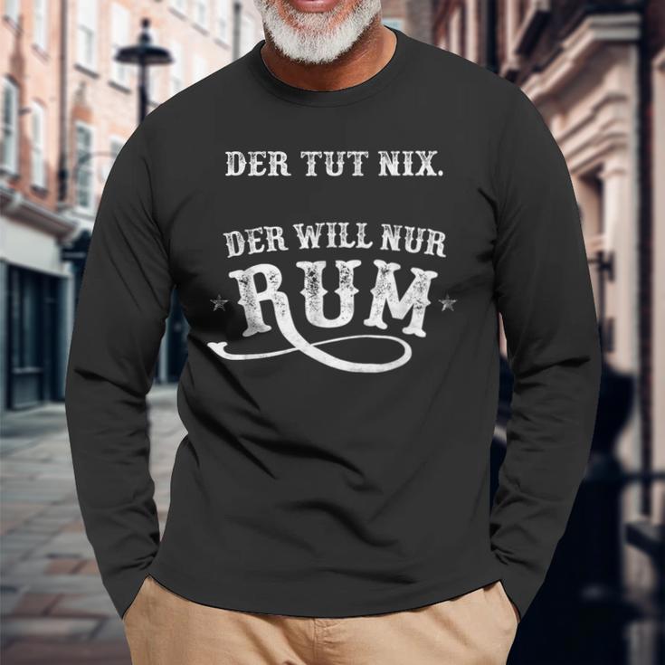 Rum Drinker Langarmshirts Geschenke für alte Männer