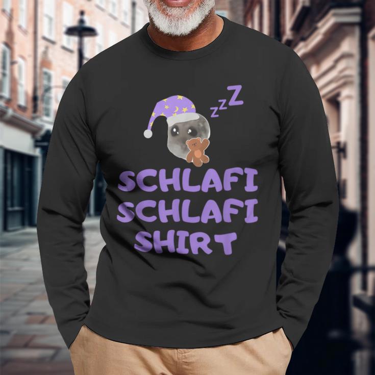 Sad Hamster Schlafi Schlafi Langarmshirts Geschenke für alte Männer