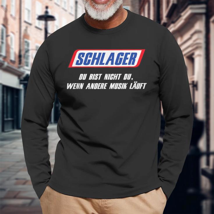 Schlager Du Bist Nicht Du Wenn Andere Musik Laufen S Langarmshirts Geschenke für alte Männer