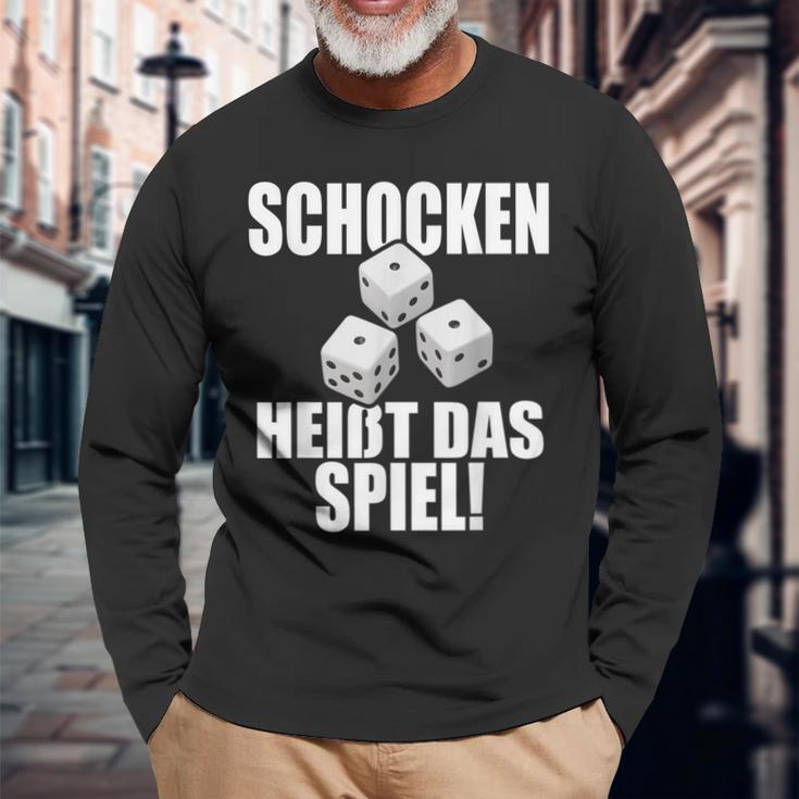 Schocken Heißt Das Spiel Schock Aus Schock Out Langarmshirts Geschenke für alte Männer