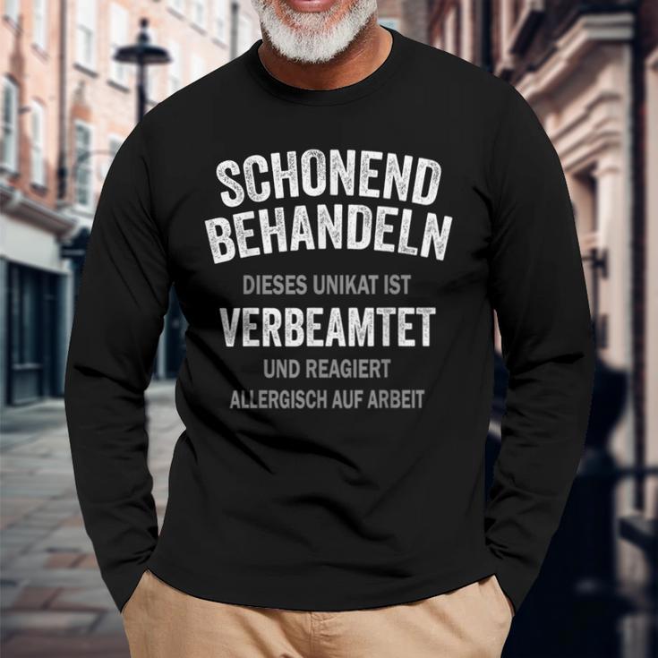 Schonend Behandeln Beamtererbeamtet 'Gentle Treat Beamter Langarmshirts Geschenke für alte Männer