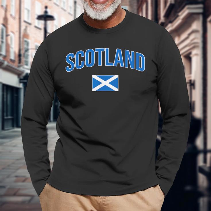 Scotland Flag Of Scotland Classic Langarmshirts Geschenke für alte Männer