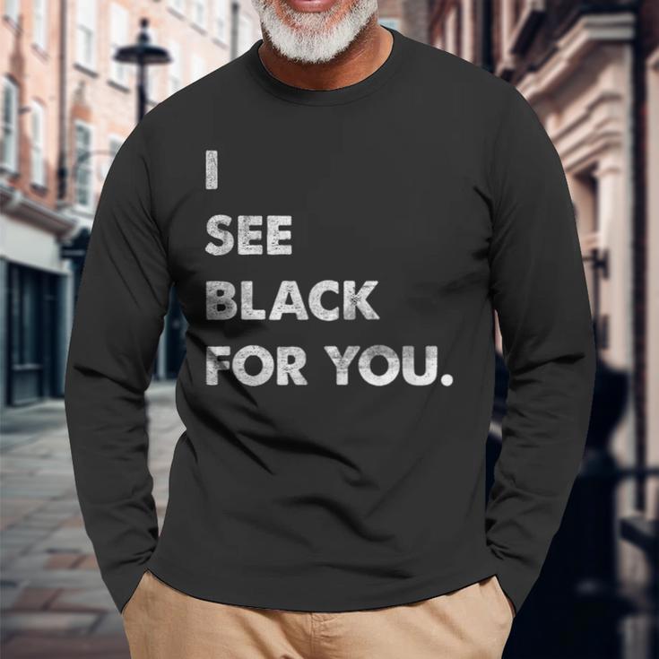 I See For You Denglish Engleutsch Saying Langarmshirts Geschenke für alte Männer