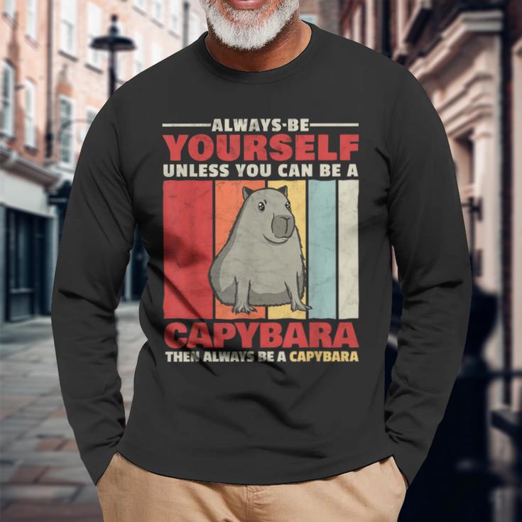 Sei Ein Capybara Wasserschwein South America Capybara Langarmshirts Geschenke für alte Männer