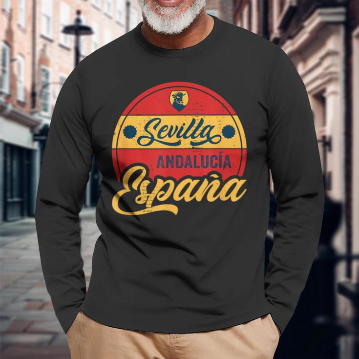 Sevilla Andalusia Spain Espana Langarmshirts Geschenke für alte Männer