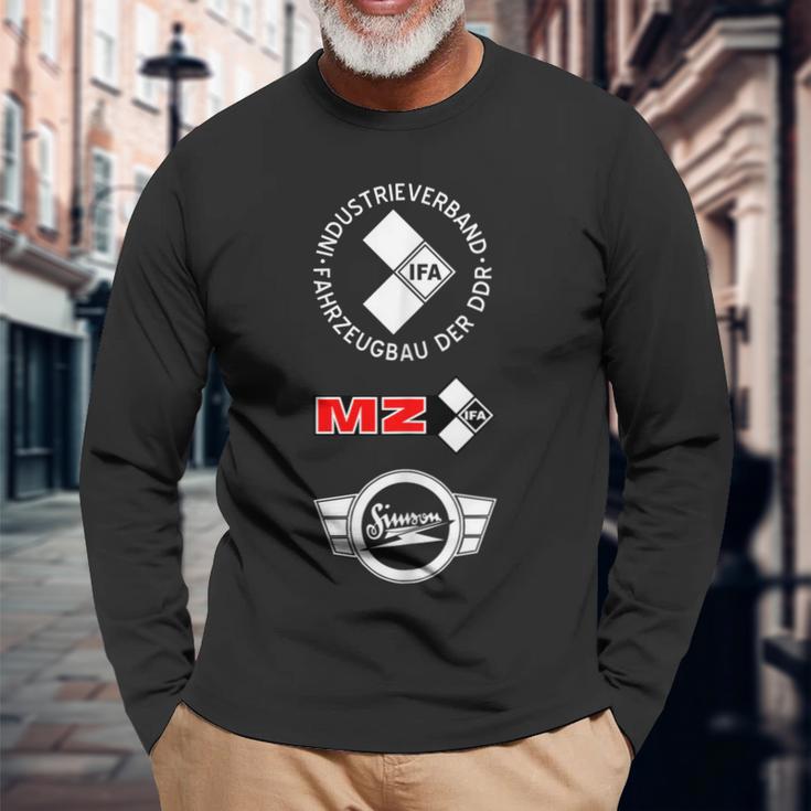 Simson Ifa Suhl Mz Etz Ts Es Ddreb Rocker Fun Langarmshirts Geschenke für alte Männer