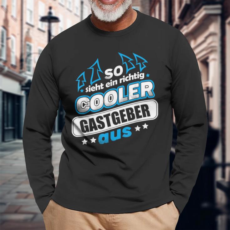 So Ssieht Ein Richtig Cooler Hastgeber Aus Langarmshirts Geschenke für alte Männer