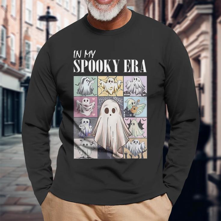 In My Spooky Era Spooky Season Ghost Halloween Long Sleeve T-Shirt Gifts for Old Men