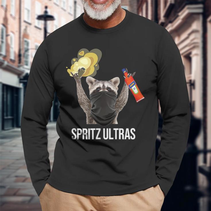 Spritz Ultras X Pedro Racoon Racoon Aperölchen Spritz Langarmshirts Geschenke für alte Männer