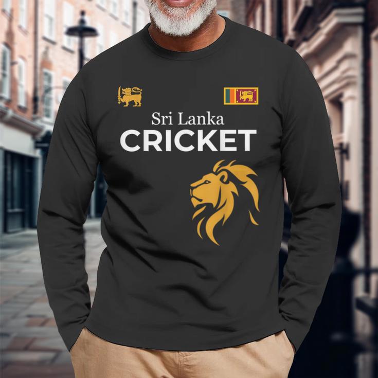 Sri Lanka Cricket Perfect For Lanka Cricket Fans Langarmshirts Geschenke für alte Männer