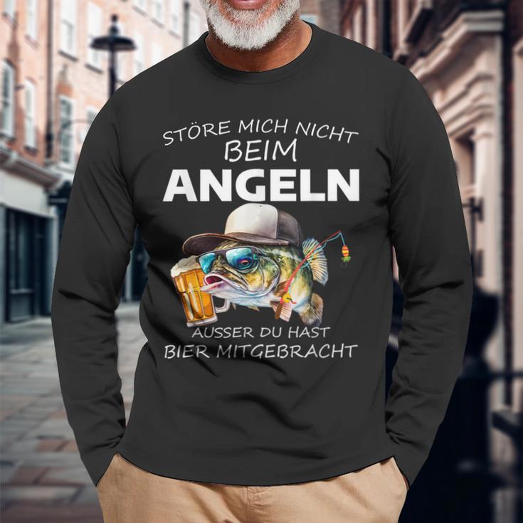 Störe Mich Nicht Beim Angel Ausser Du Hast Bier Mitgebrat Langarmshirts Geschenke für alte Männer