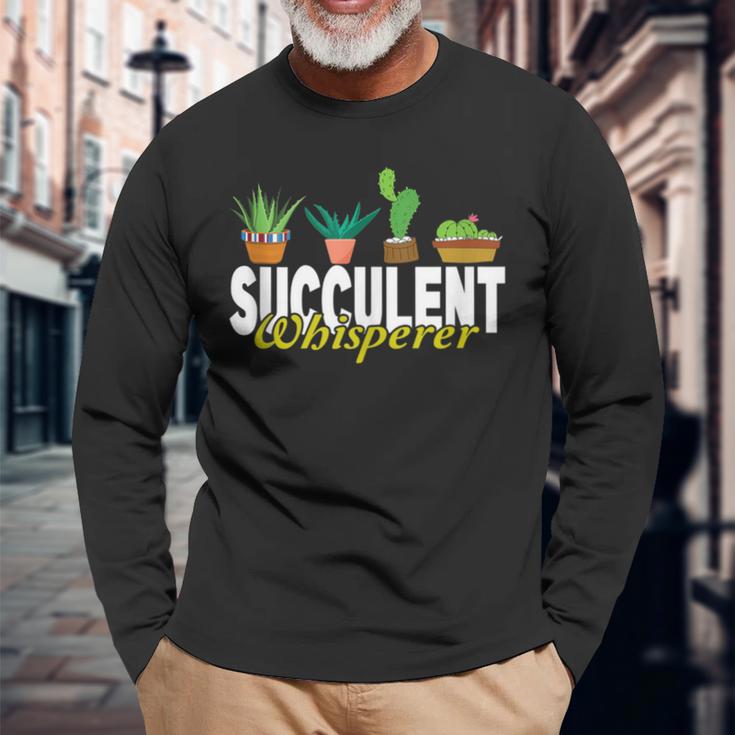 Succulent Whisperer Echeveria Lover Gardening Tank Top Long Sleeve