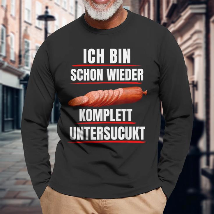 Sucuk Turkish Sausage Saying Nicht Unterdönert Sucuk Langarmshirts Geschenke für alte Männer