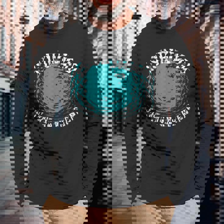 Survived Hurricane Helene 2024 Florida Meme Long Sleeve T-Shirt Gifts for Old Men Survived Hurricane Helene 2024 Florida Meme Long Sleeve T-Shirt Gifts for Old Men