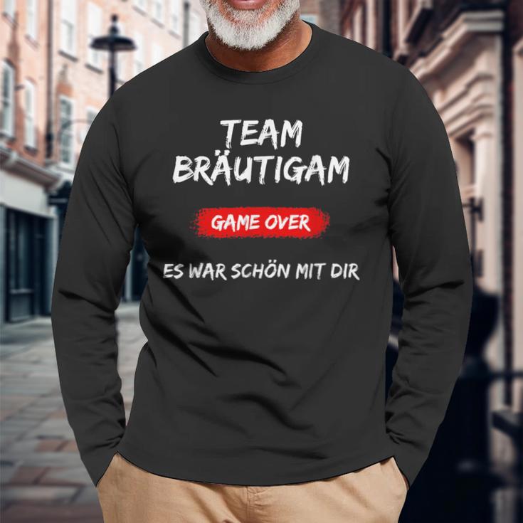 Team Groom Stag Party Boys Jga Langarmshirts Geschenke für alte Männer