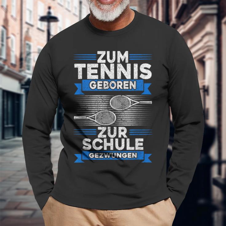 Tennis Racket School Boys Tennis Boys Langarmshirts Geschenke für alte Männer