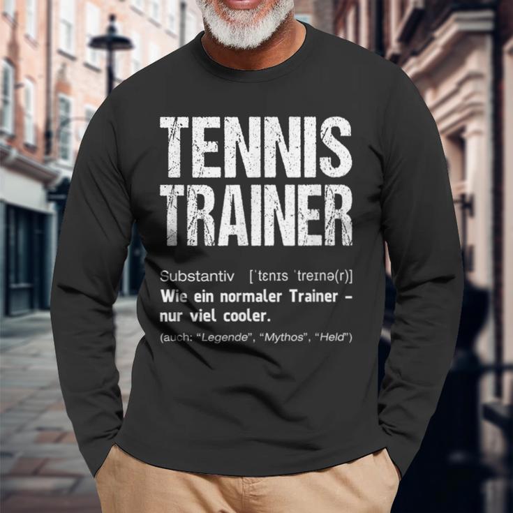 Tennis Trainer Tennis Trainer Langarmshirts Geschenke für alte Männer