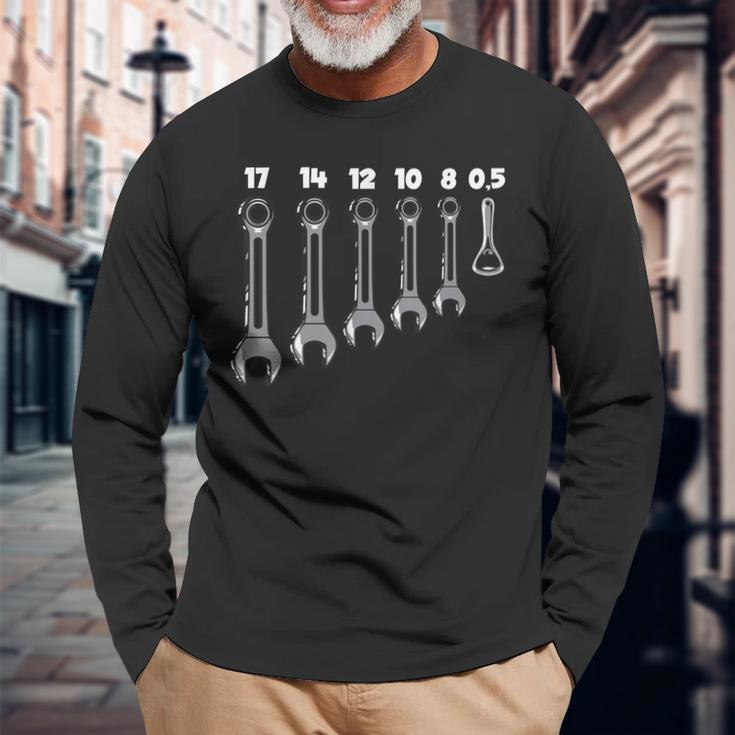 Tool Spanner Set Bottle Opener Workshop Langarmshirts Geschenke für alte Männer