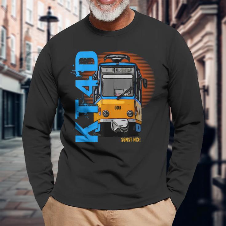 Trambahn Kt4d Trambahn Trambahn Driver Tram Langarmshirts Geschenke für alte Männer