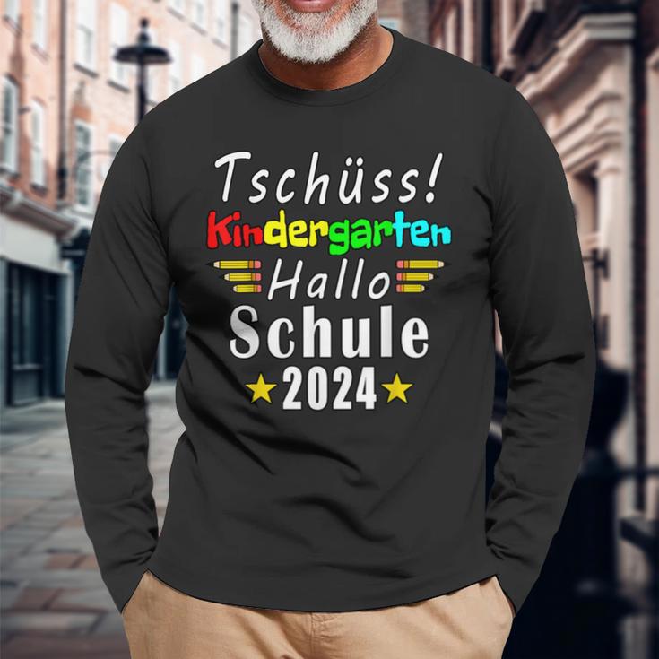 Tschüss Kindergarten Hello School 2024 Kita Langarmshirts Geschenke für alte Männer