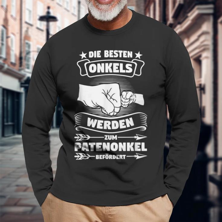 Unkel Werden Zum Patenonkel Patenonkel Uncle Langarmshirts Geschenke für alte Männer