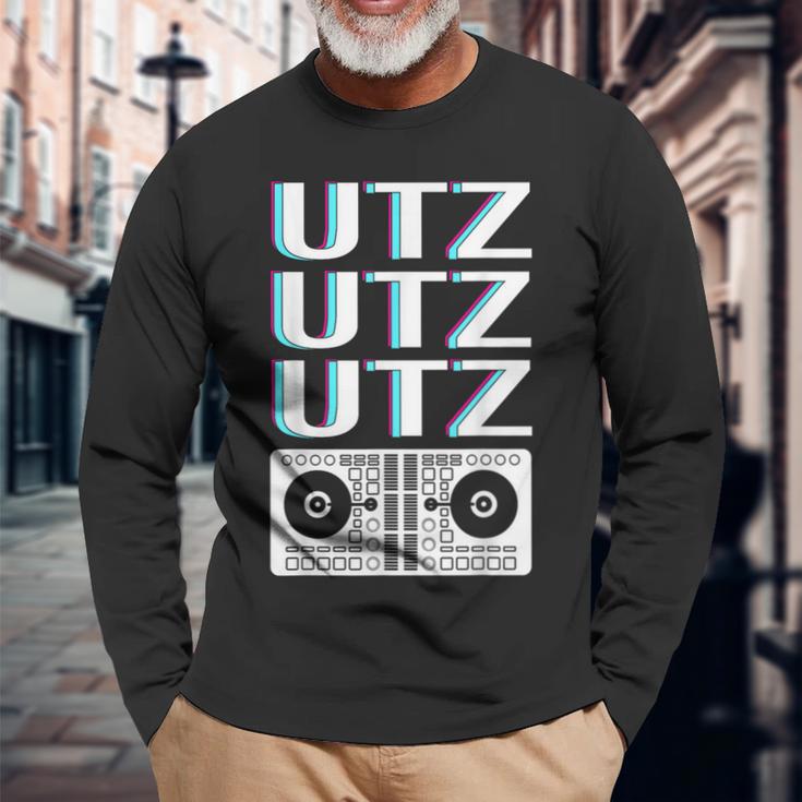 Utz Utz Utz Cool Techno Beat s Langarmshirts Geschenke für alte Männer