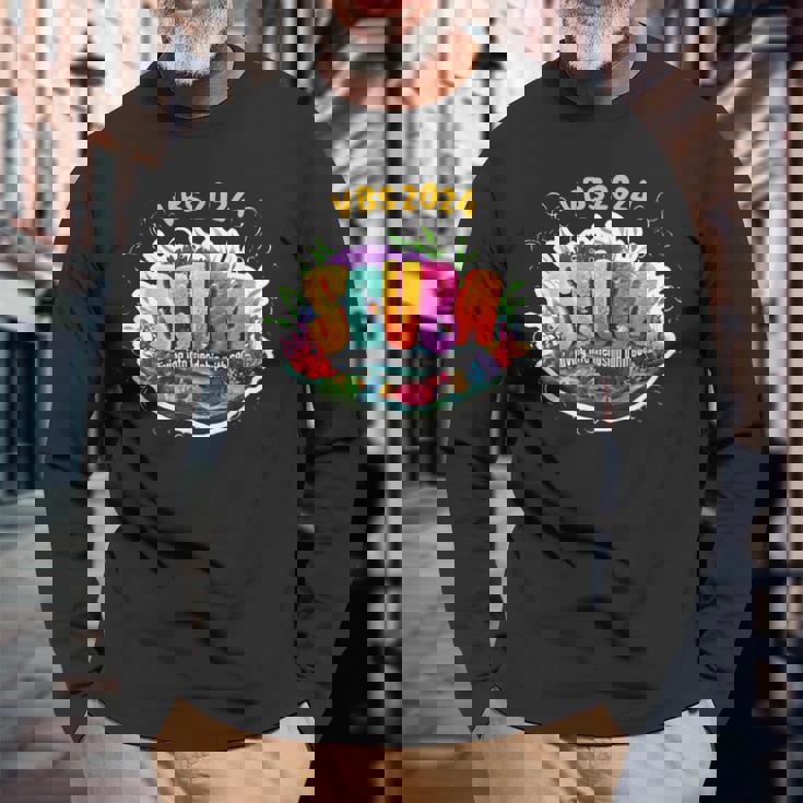 Vbs 2024 Scuba Diving Into Friendship With God Long Sleeve T-Shirt Gifts for Old Men