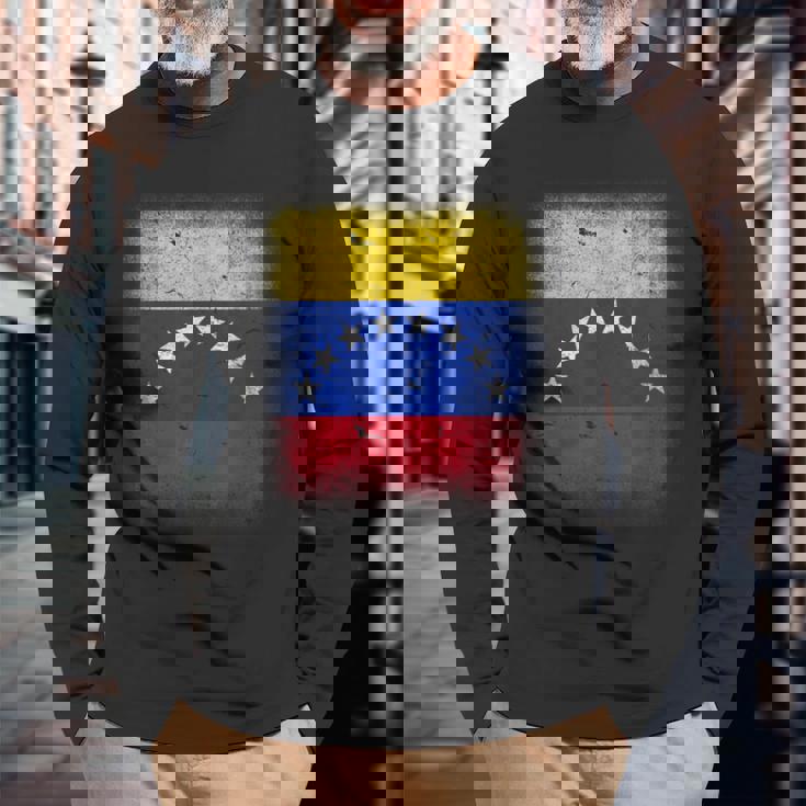 Venezuela Bandieraenezuelana 7 Stelle Camisas Bandera Maglietta a maniche lunghe Regalos para ancianos