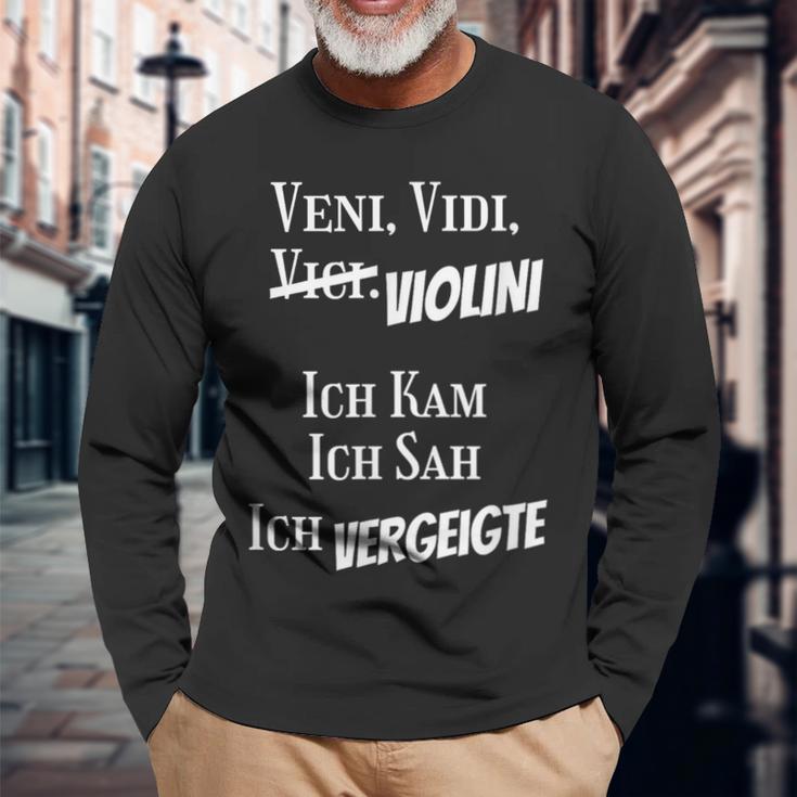 Veniidiiolini Latin Philosophy Langarmshirts Geschenke für alte Männer