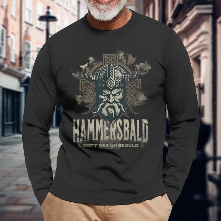 Vikinger Der Nordische Gott Der Impatient Langarmshirts Geschenke für alte Männer