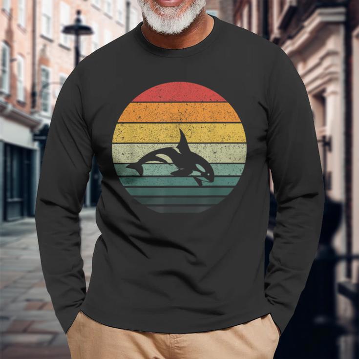 Vintage Orca Retro Langarmshirts Geschenke für alte Männer