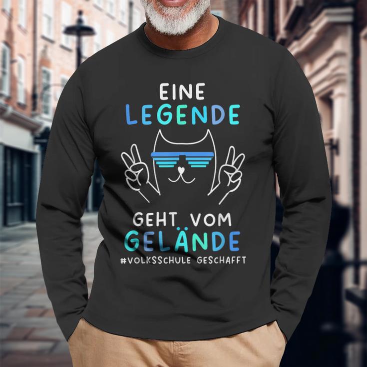 Volksschule 2024 Eine Legende Gehtom Gelände Langarmshirts Geschenke für alte Männer