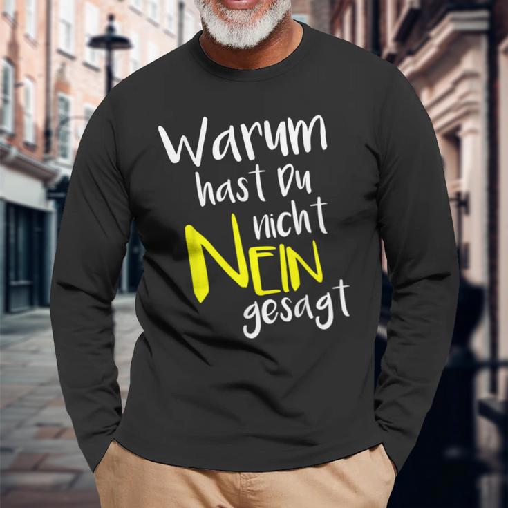 Warum Hast Du Nicht Gesagt Schlagernacht Fan Item Langarmshirts Geschenke für alte Männer