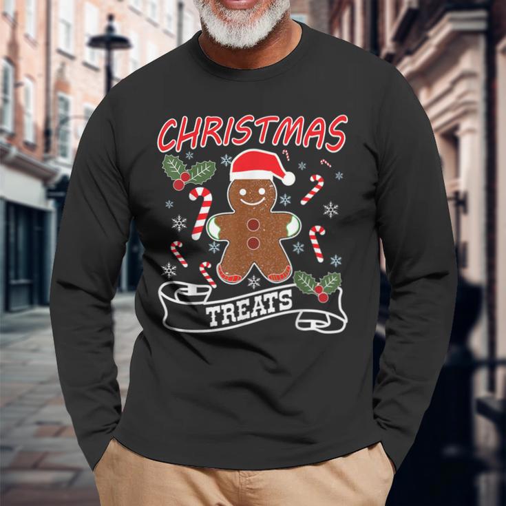 Weihnachtsleckereien I Happy Gingerbread Man Langarmshirts Geschenke für alte Männer