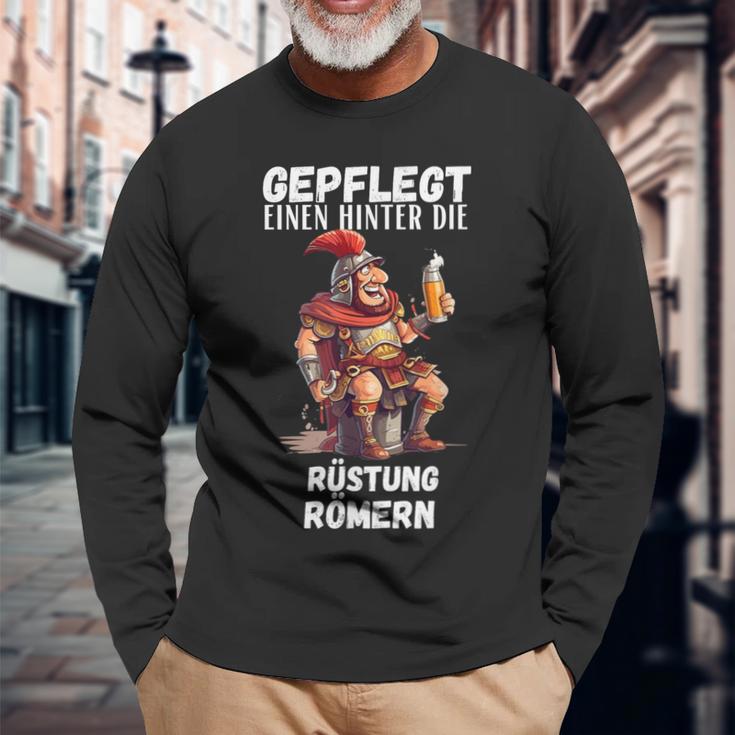 Well-Cared For Eine Hinter Die Armour Romen Party Son Slogan Langarmshirts Geschenke für alte Männer