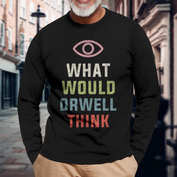 Was Würde Orwell Lustig Finden Langarmshirts Geschenke für alte Männer