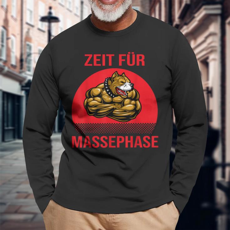 Zeit Für Massephase Bodybuilding Langarmshirts Geschenke für alte Männer