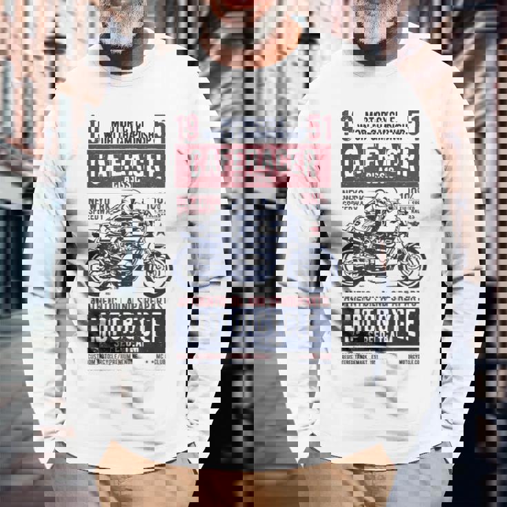 Abbigliamento Retro Cafe Racer Moto Maglietta a maniche lunghe