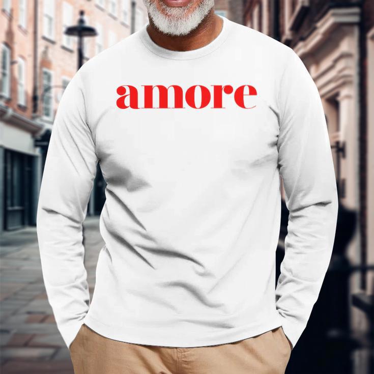 Amore Cute Italian Langarmshirts Geschenke für alte Männer