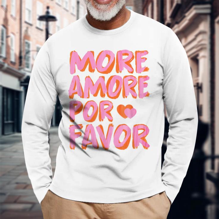 More Amore Por Favor X Mehr Liebe Selbstliebe Selflove Langarmshirts Geschenke für alte Männer