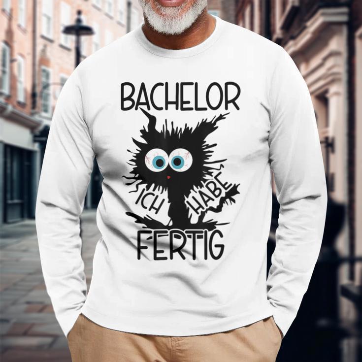 Bachelor Geschafft 2024 Gray Langarmshirts Geschenke für alte Männer