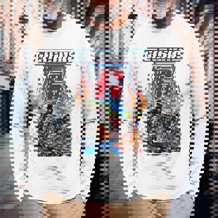 Bambino Monster Trucks Camicia Per 6° Compleanno Motivo Crushing 6 Anni Maglietta a maniche lunghe Regalos para ancianos