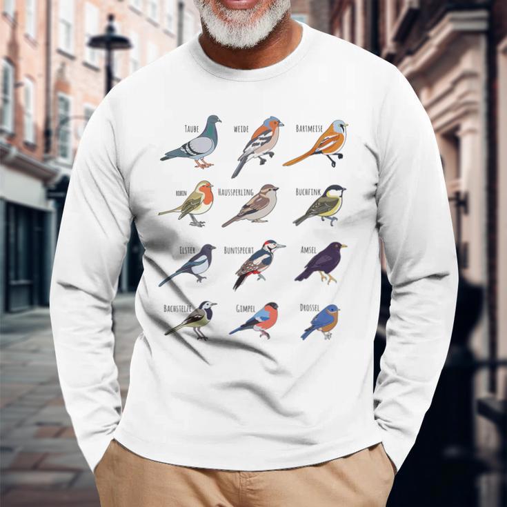 Birds Collection 'Ich Liebeogelund Die Natural' Langarmshirts Geschenke für alte Männer