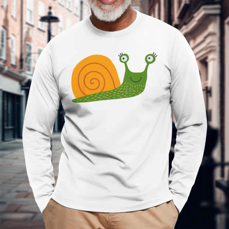 Children's Cute Snail Langarmshirts Geschenke für alte Männer