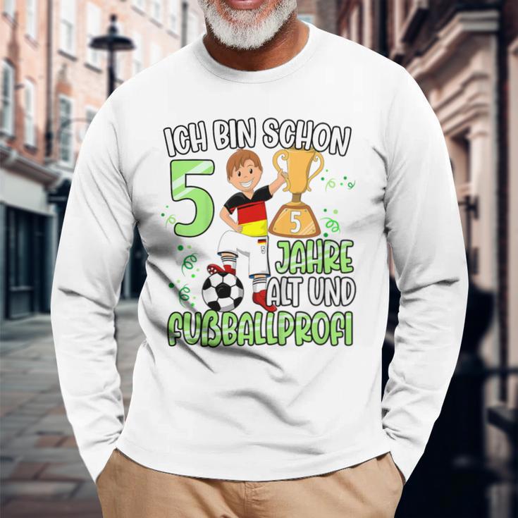 Children's Football Boy 5Th Birthday Ich Bin Schon 5 Jahre 80 Langarmshirts Geschenke für alte Männer